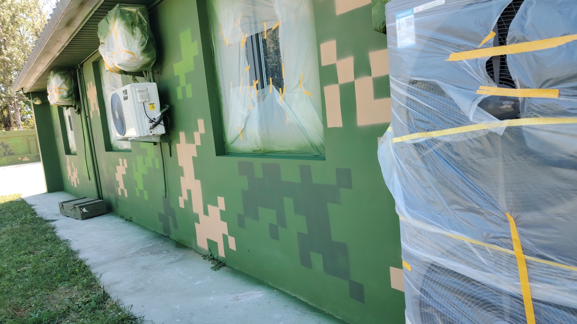 铁门关外墙迷彩漆施工多少钱 伪装迷彩漆  