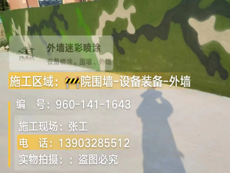 铁门关 迷彩漆喷涂价格（按平方米计费）